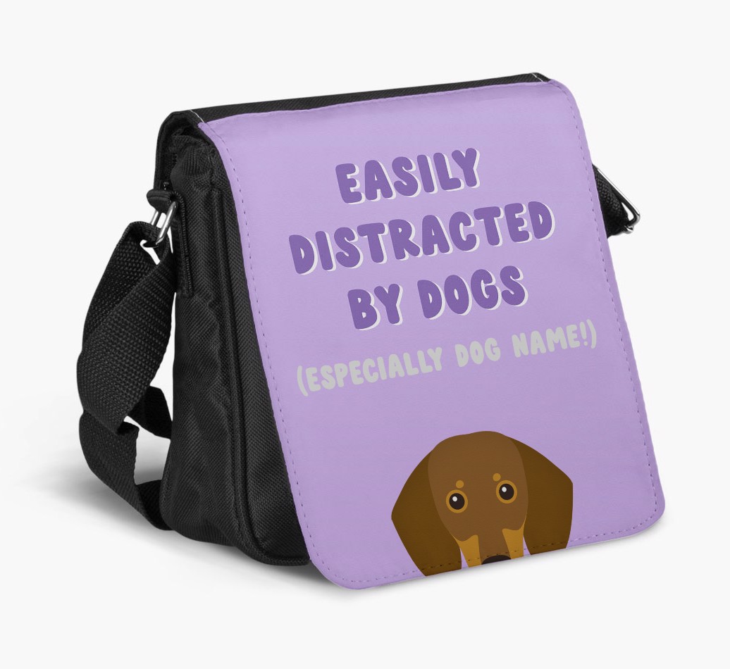 Easily Distracted By Dogs : Personalised {breedFullName} Walking Bag  - bag on white background