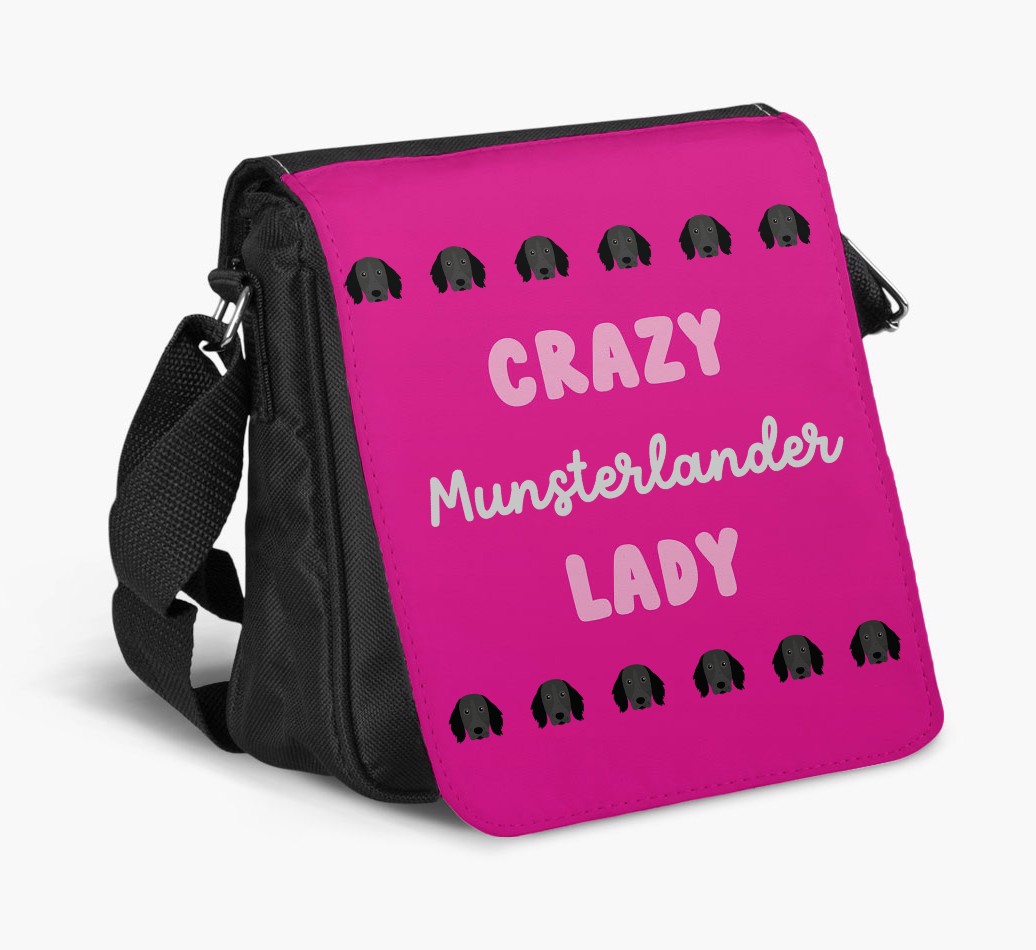 Crazy {breedShortName} Lady : Personalized {breedFullName} Walking Bag - bag on white background