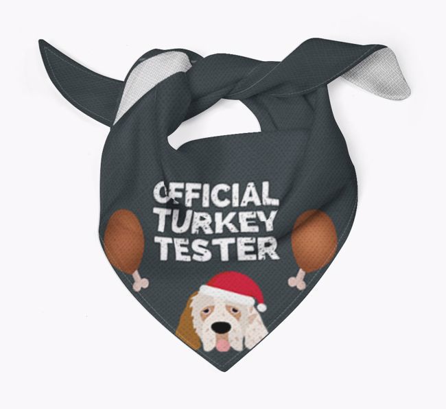 Official Turkey Tester : Personalised {breedFullName} Christmas Bandana