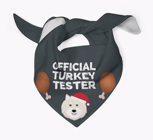 Official Turkey Tester : Personalized {breedFullName} Christmas Bandana