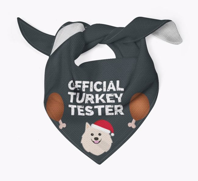 Official Turkey Tester : Personalised {breedFullName} Christmas Bandana