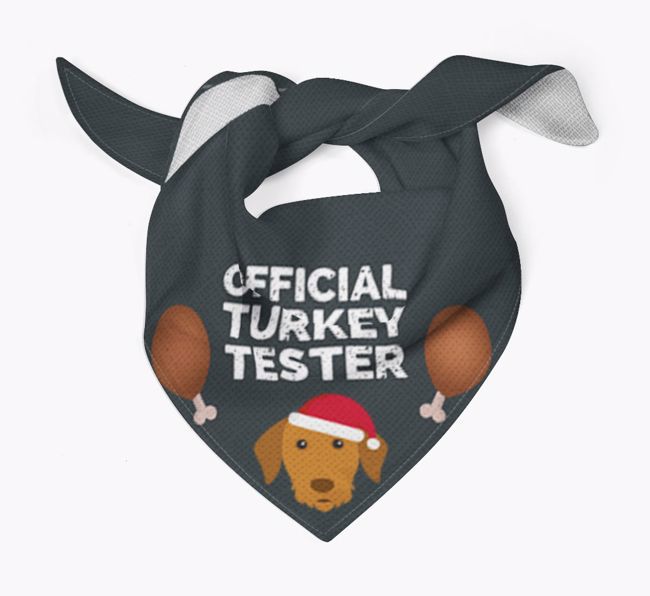 Official Turkey Tester : Personalized {breedFullName} Christmas Bandana