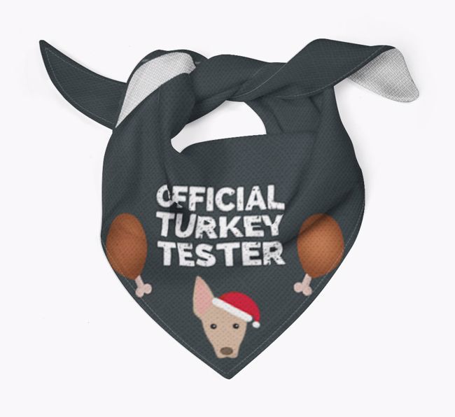 Official Turkey Tester : Personalized {breedFullName} Christmas Bandana
