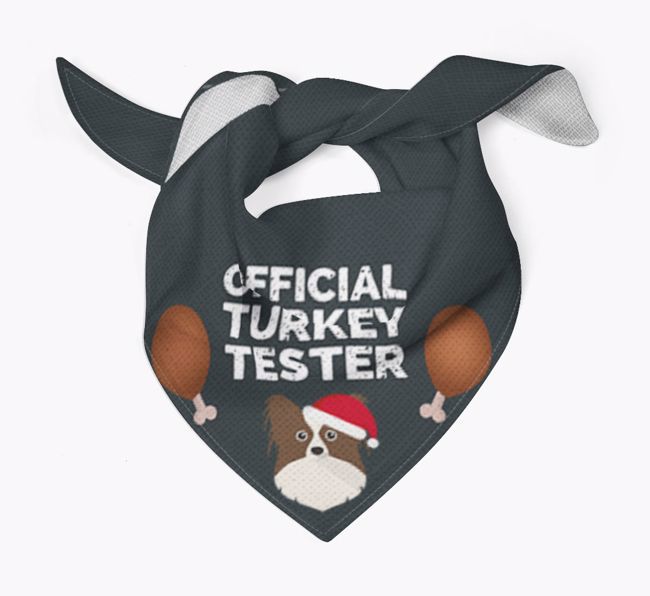 Official Turkey Tester : Personalized {breedFullName} Christmas Bandana