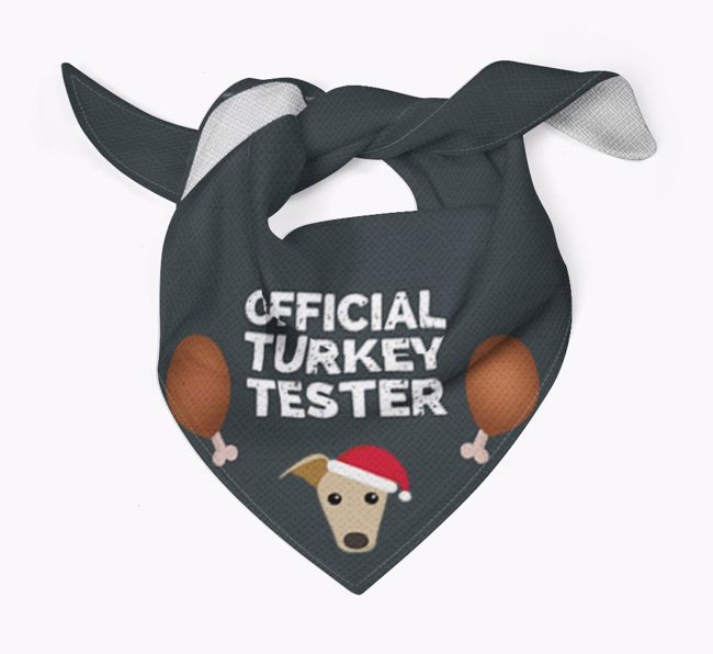 Official Turkey Tester : Personalised {breedFullName} Christmas Bandana