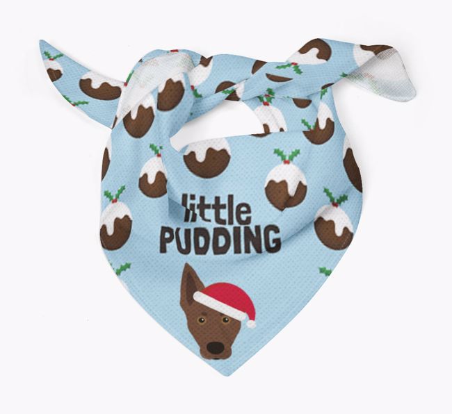 Little Pudding : Personalised {breedFullName} Christmas Bandana