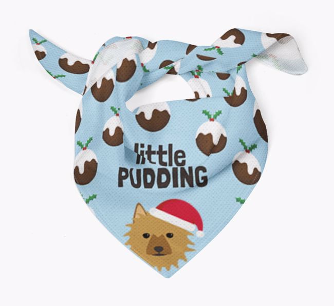 Little Pudding : Personalised {breedFullName} Christmas Bandana