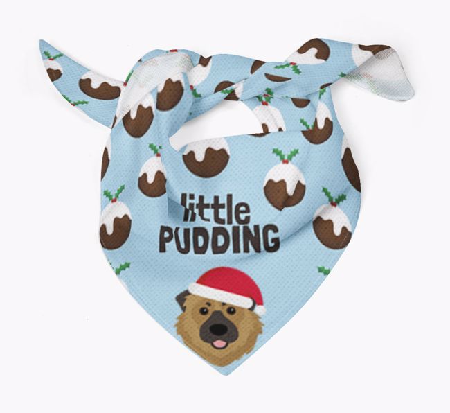 Little Pudding : Personalised {breedFullName} Christmas Bandana