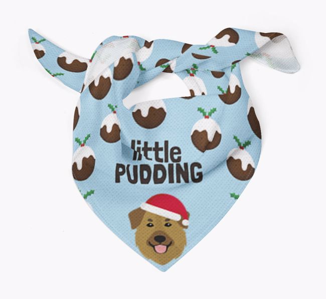 Little Pudding : Personalized {breedFullName} Christmas Bandana