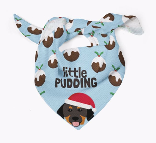 Little Pudding : Personalized {breedFullName} Christmas Bandana