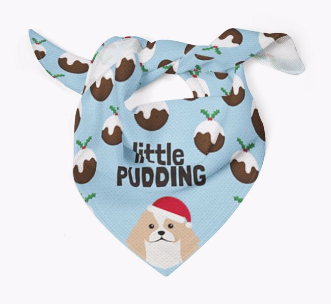 Little Pudding : Personalised {breedFullName} Christmas Bandana