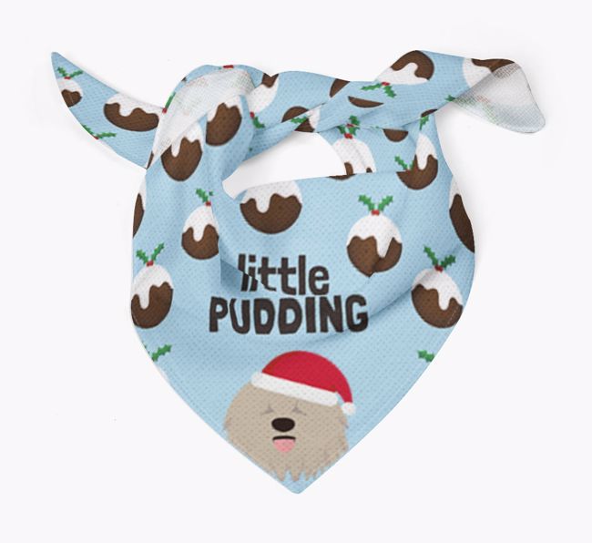 Little Pudding : Personalized {breedFullName} Christmas Bandana