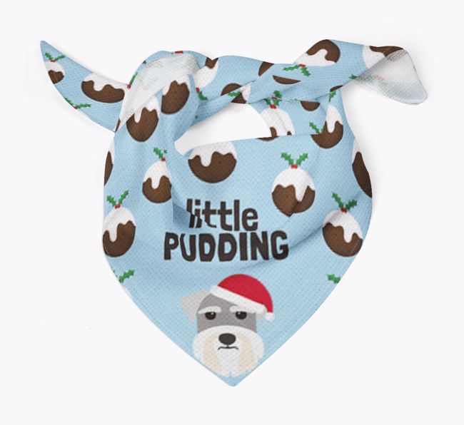 Little Pudding : Personalized {breedFullName} Christmas Bandana