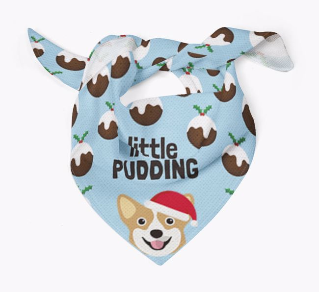 Little Pudding : Personalised {breedFullName} Christmas Bandana