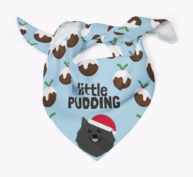 Little Pudding : Personalised {breedFullName} Christmas Bandana