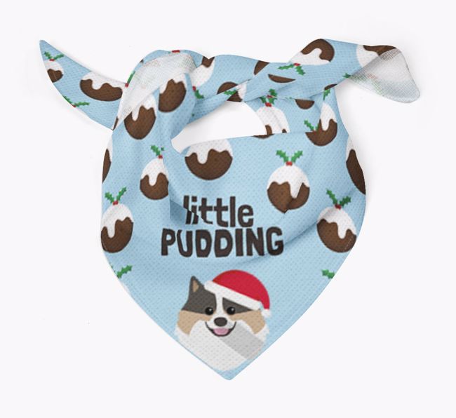 Little Pudding : Personalized {breedFullName} Christmas Bandana