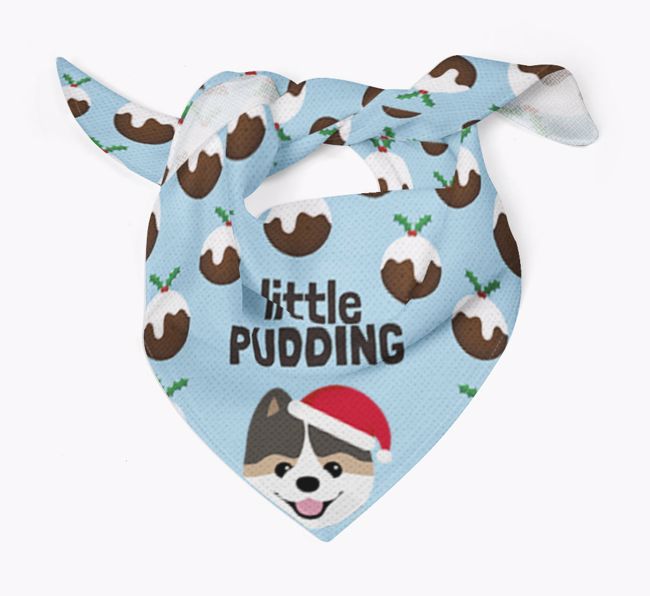 Little Pudding : Personalized {breedFullName} Christmas Bandana