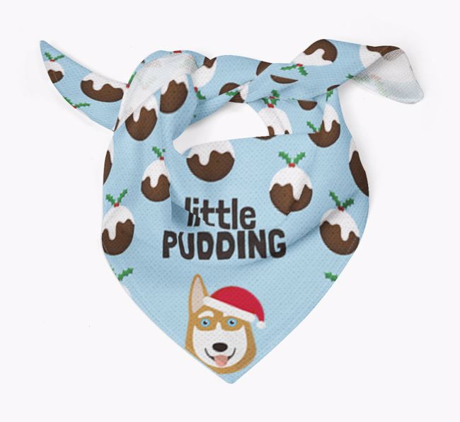 Little Pudding : Personalized {breedFullName} Christmas Bandana