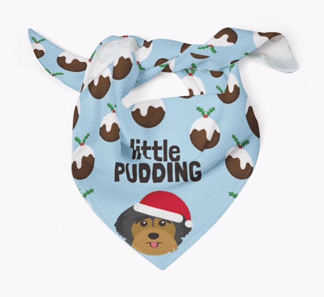 Little Pudding : Personalised {breedFullName} Christmas Bandana