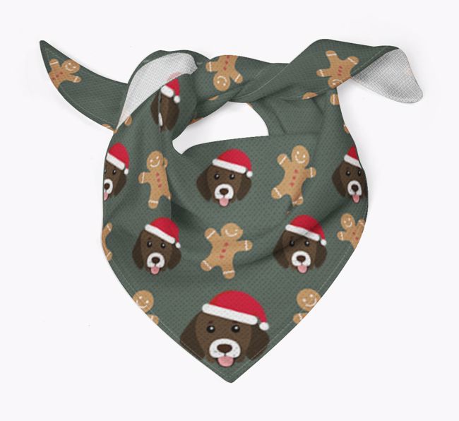 Gingerbread : Personalised {breedFullName} Christmas Bandana