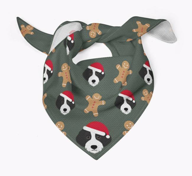 Gingerbread : Personalized {breedFullName} Christmas Bandana