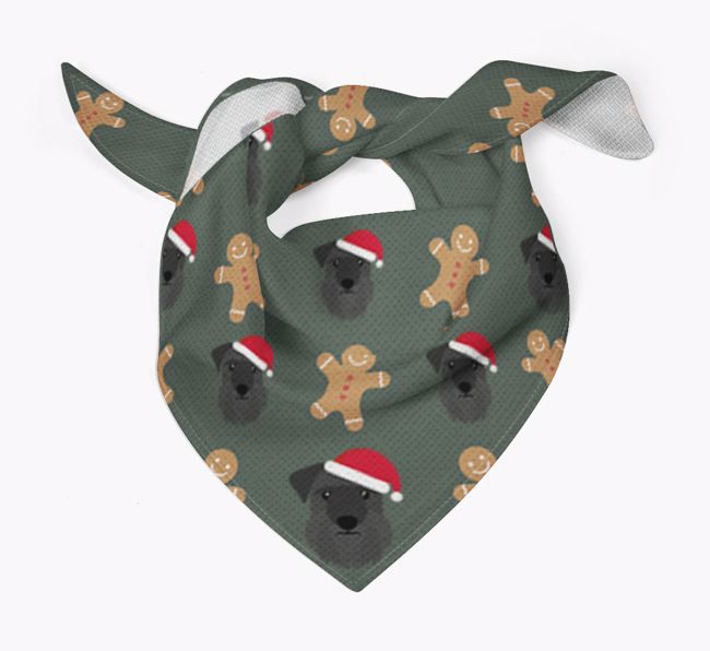 Gingerbread : Personalised {breedFullName} Christmas Bandana