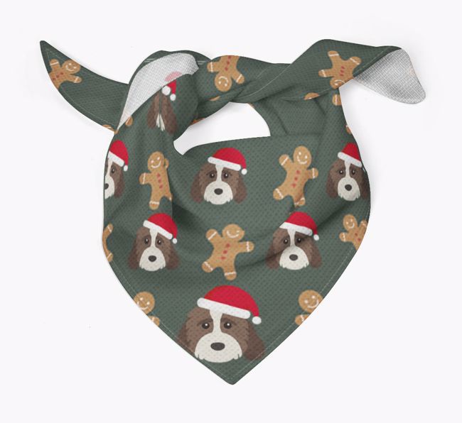 Gingerbread : Personalized {breedFullName} Christmas Bandana