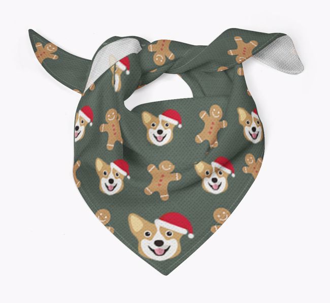 Gingerbread : Personalized {breedFullName} Christmas Bandana