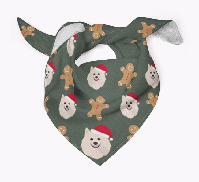 Gingerbread : Personalised {breedFullName} Christmas Bandana