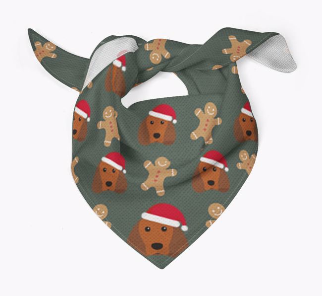 Gingerbread : Personalized {breedFullName} Christmas Bandana