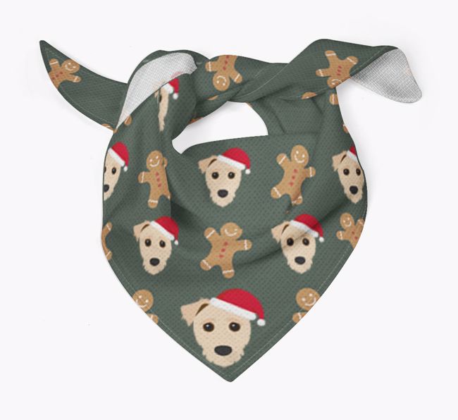 Gingerbread : Personalised {breedFullName} Christmas Bandana