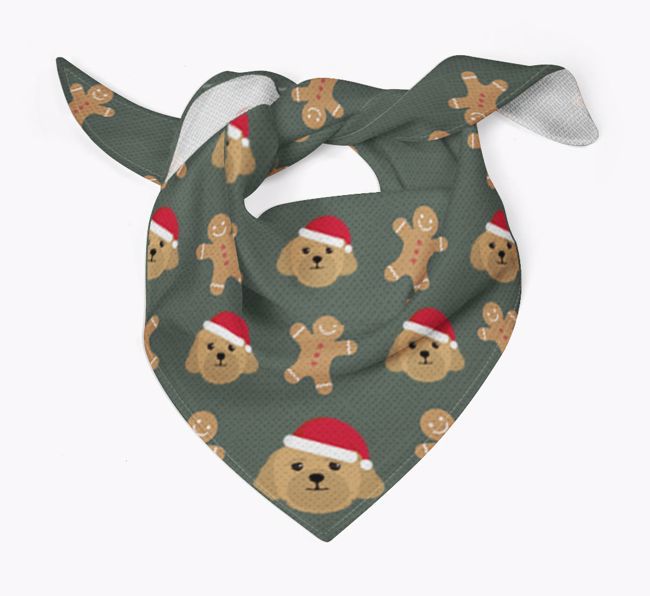 Gingerbread : Personalized {breedFullName} Christmas Bandana