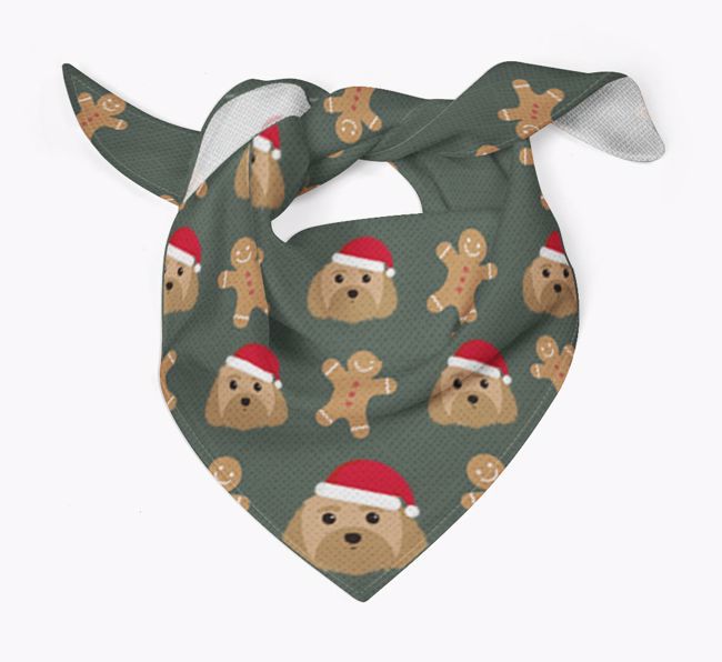 Gingerbread : Personalised {breedFullName} Christmas Bandana