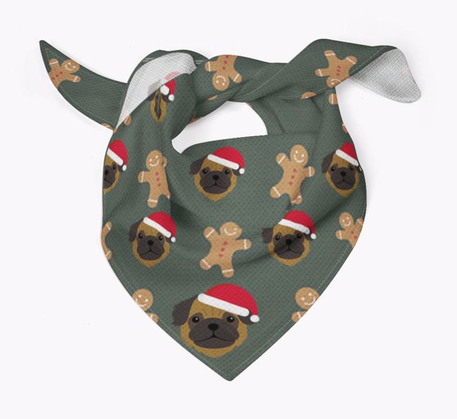 Gingerbread : Personalized {breedFullName} Christmas Bandana