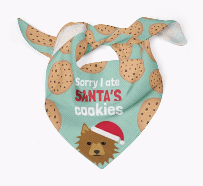 I Ate Santa's Cookies : Personalized {breedFullName} Christmas Bandana 