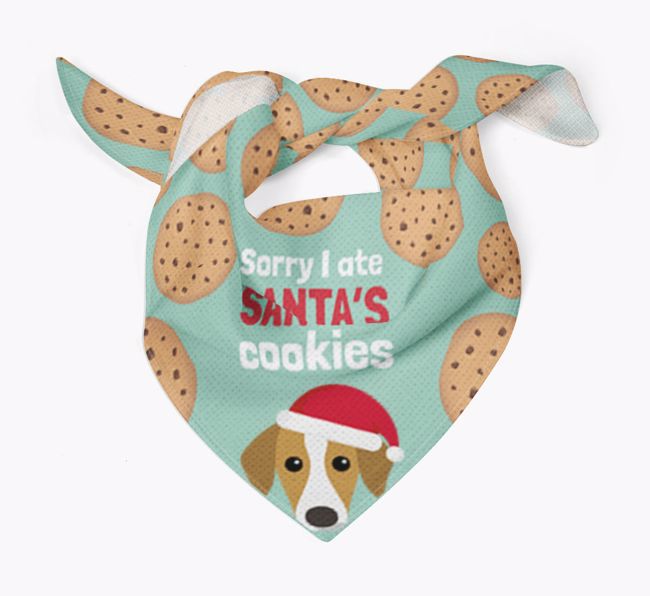 I Ate Santa's Cookies : Personalized {breedFullName} Christmas Bandana 