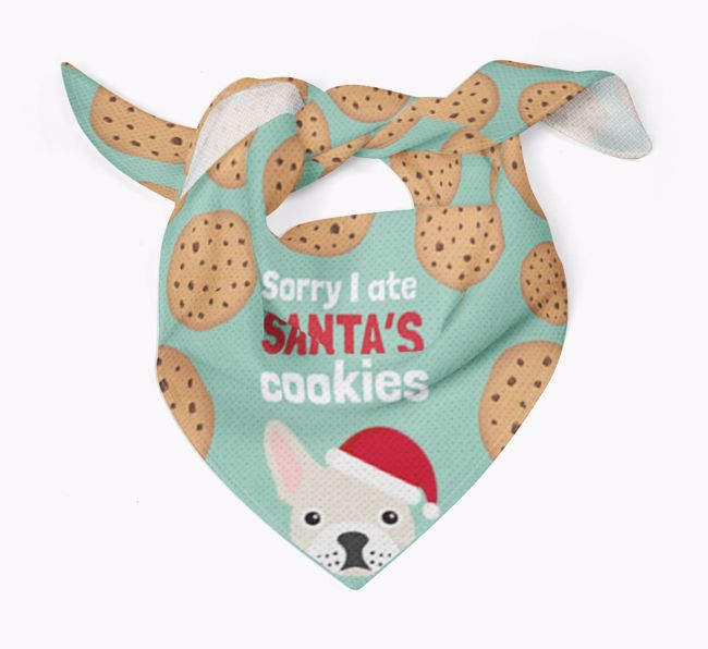 I Ate Santa's Cookies : Personalised {breedFullName} Christmas Bandana 