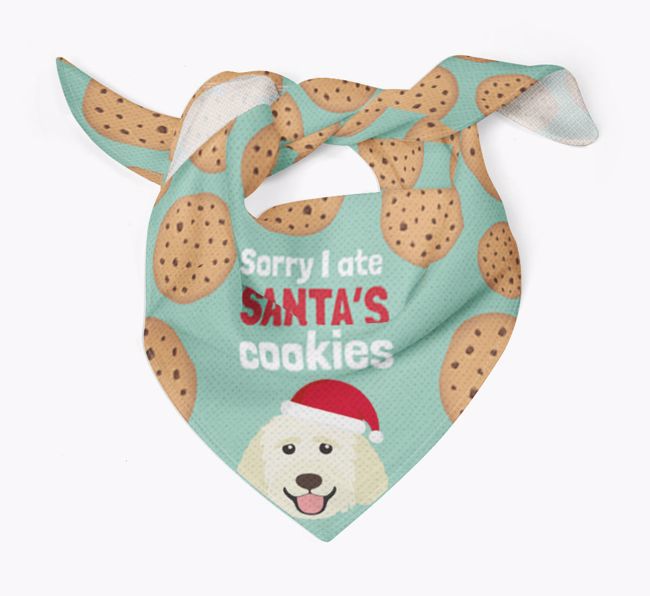 I Ate Santa's Cookies : Personalised {breedFullName} Christmas Bandana 