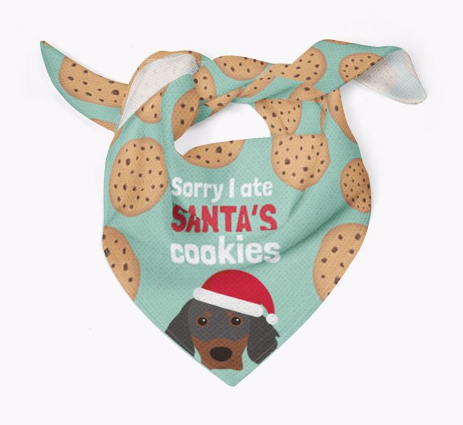 I Ate Santa's Cookies : Personalized {breedFullName} Christmas Bandana 