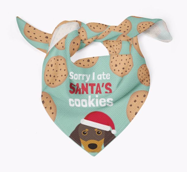 I Ate Santa's Cookies : Personalised {breedFullName} Christmas Bandana 