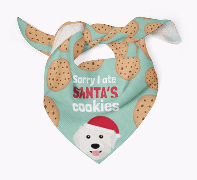 I Ate Santa's Cookies : Personalised {breedFullName} Christmas Bandana 