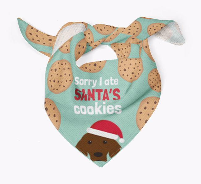 I Ate Santa's Cookies : Personalized {breedFullName} Christmas Bandana 