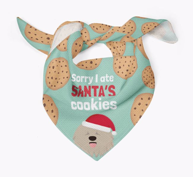 I Ate Santa's Cookies : Personalized {breedFullName} Christmas Bandana 