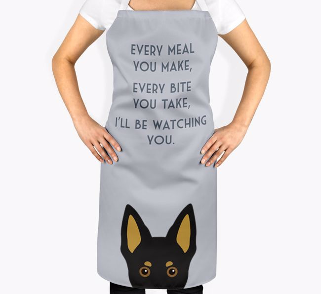 I'll Be Watching You: Personalised {breedFullName} Apron