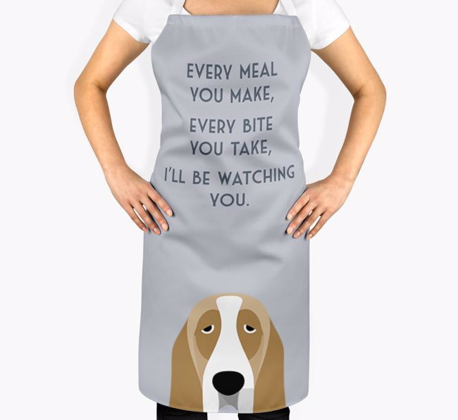 I'll Be Watching You: Personalised {breedFullName} Apron