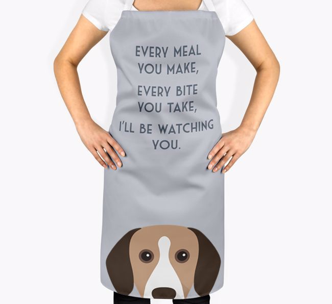 I'll Be Watching You: Personalised {breedFullName} Apron