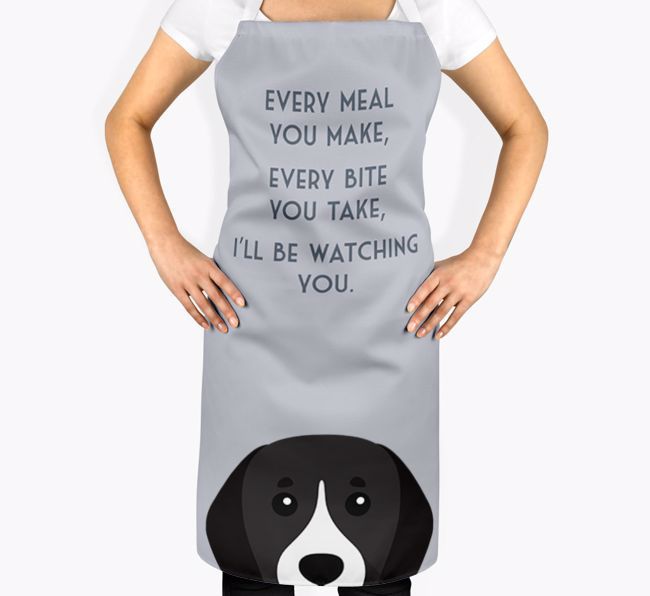 I'll Be Watching You: Personalized {breedFullName} Apron