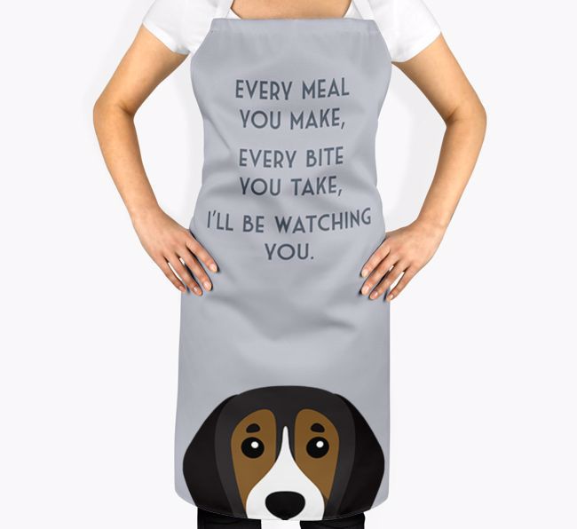 I'll Be Watching You: Personalised {breedFullName} Apron
