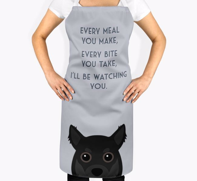 I'll Be Watching You: Personalised {breedFullName} Apron