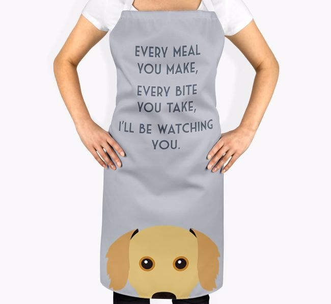 I'll Be Watching You: Personalised {breedFullName} Apron